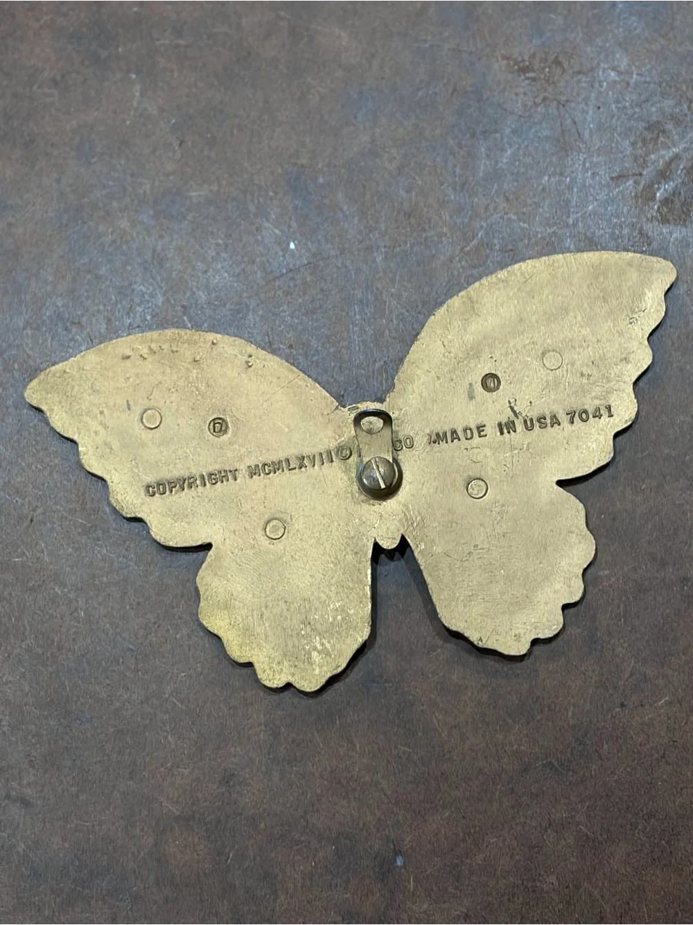 Vintage- 🦋 Butterfly Decor- ‘73 Homco & Universal Statuary Corp. of Chicago, IL